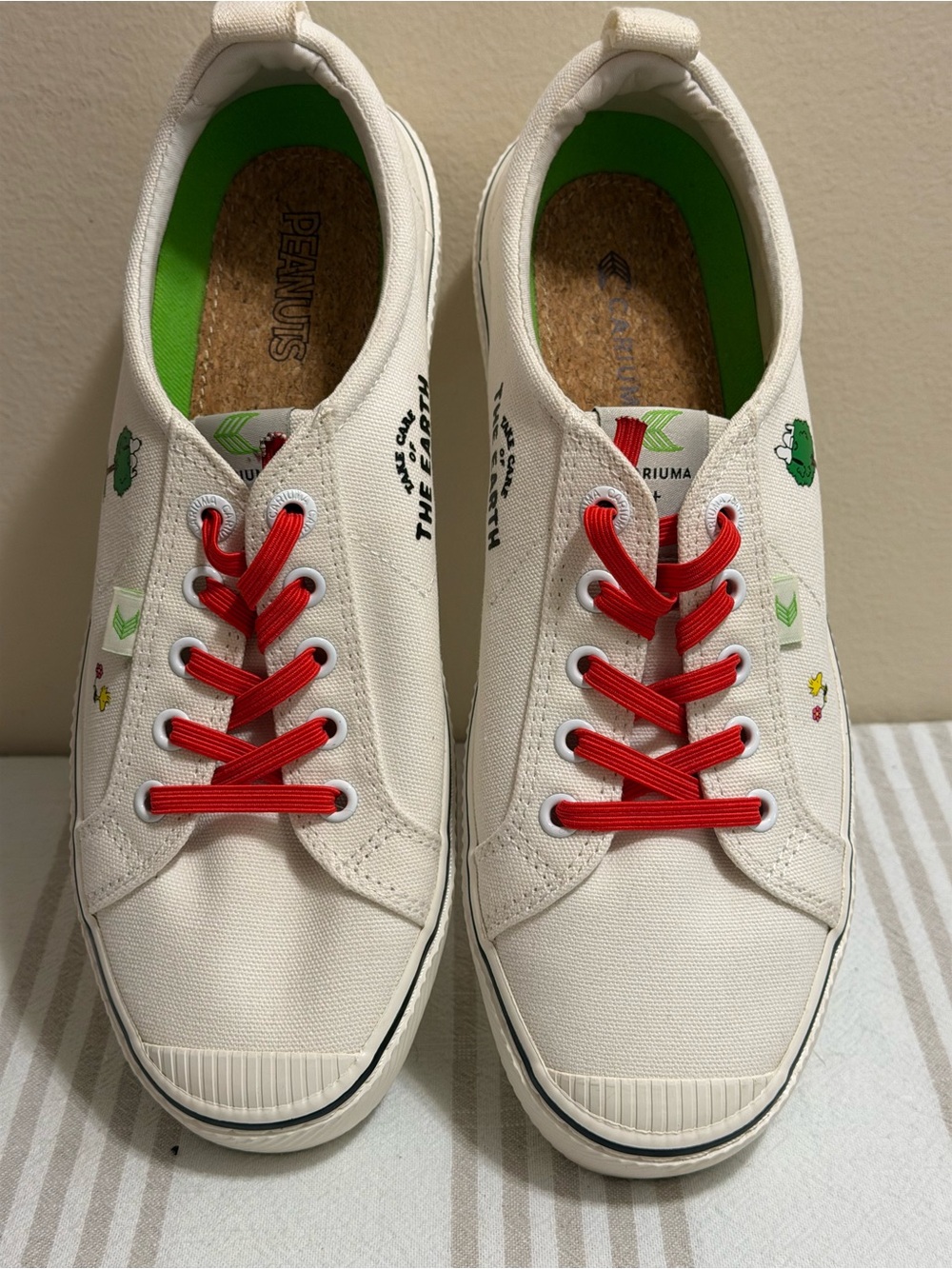 Cariuma x Peanuts Snoopy Earth Canvas Sneakers Women’s 9